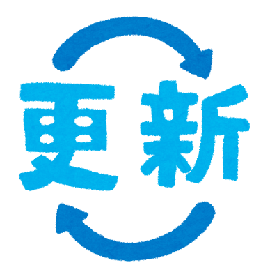7/25早朝~朝:HP仕様更新に伴う閲覧制限に関してお知らせ→更新終了しました